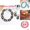 Unisex Bright Color Jewelry Set With Pendant And Metal Alloy Accents For Party Wear