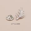 High-End No-Sew Clover Bow Brooch for Shirt Collars
