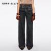 MISS SIXTY Multi-Buckle Waistband Straight-Leg Jeans
