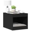 VidaXL Cat Litter Box Furniture Black Engineered Wood 857761