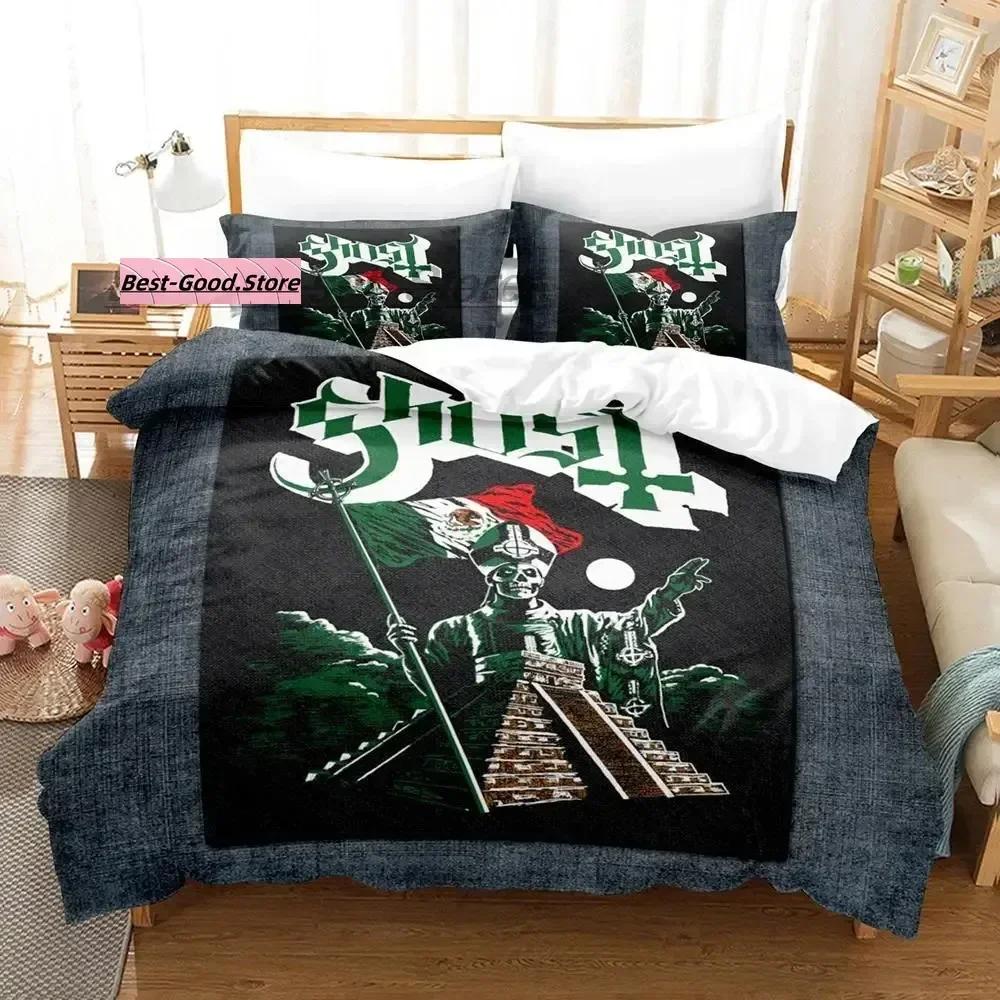 Ghost Rock Band Tank Bedding Set Printed Bed Set With Pillowcase Bed Duvet Cover Soft Single Double Queen Super King Size