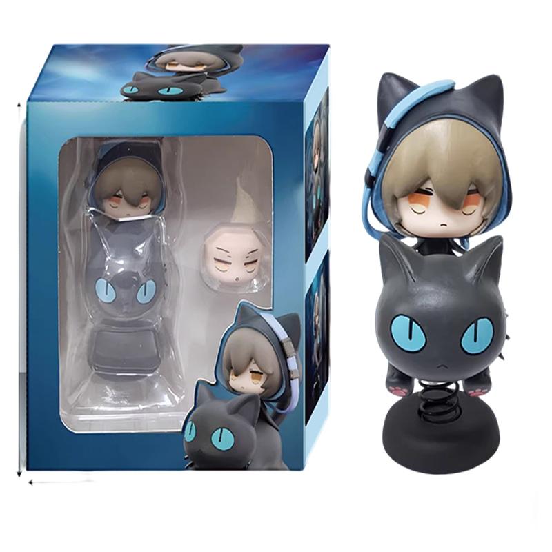 Arknights Lucian Phantom 10cm Cute Version Anime Figure Model Statue Collection Desktop Decoration Ornament Toy Gift for Fans