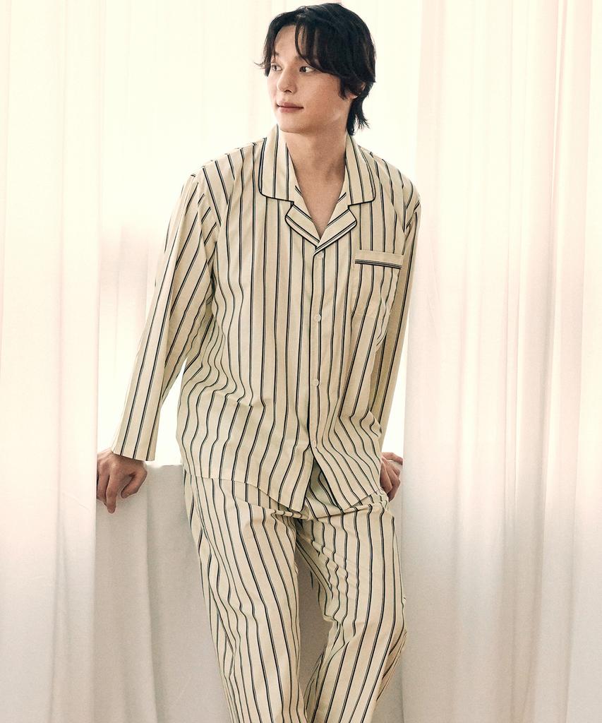Meipeullawo Excellent Long-Sleeve Pure Cotton Men'S Plus Size Pajama Set