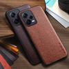 Luxus-PU-Lederhülle für Redmi Note 12 12S Pro Plus   Business einfarbiges Design Handyhülle Weiches TPU&Harte PC