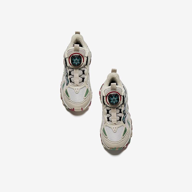 Anta Kids Trendy Fashion Thickened Warm Non-Slip Low-Top Casual Shoes Kids sneaker Beige A12449940-2