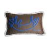 Medieval Critter Embroidery Cushion Cover Puppy Kitten Coffee Brown Washable Home Decoration Pillow Cover 30x50CM