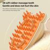 Steam Brush for Dogs and Cats, Rechargeable Electric Dandruff Tool with Double Comb, Anti-Static Long-Haired Pet Care - Beige