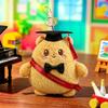 Cute Plush Potato Doctor Doll Keychain Graduation Gifts Kawaii Keychain for Backpack Graduation Party Favors Souvenir Gift