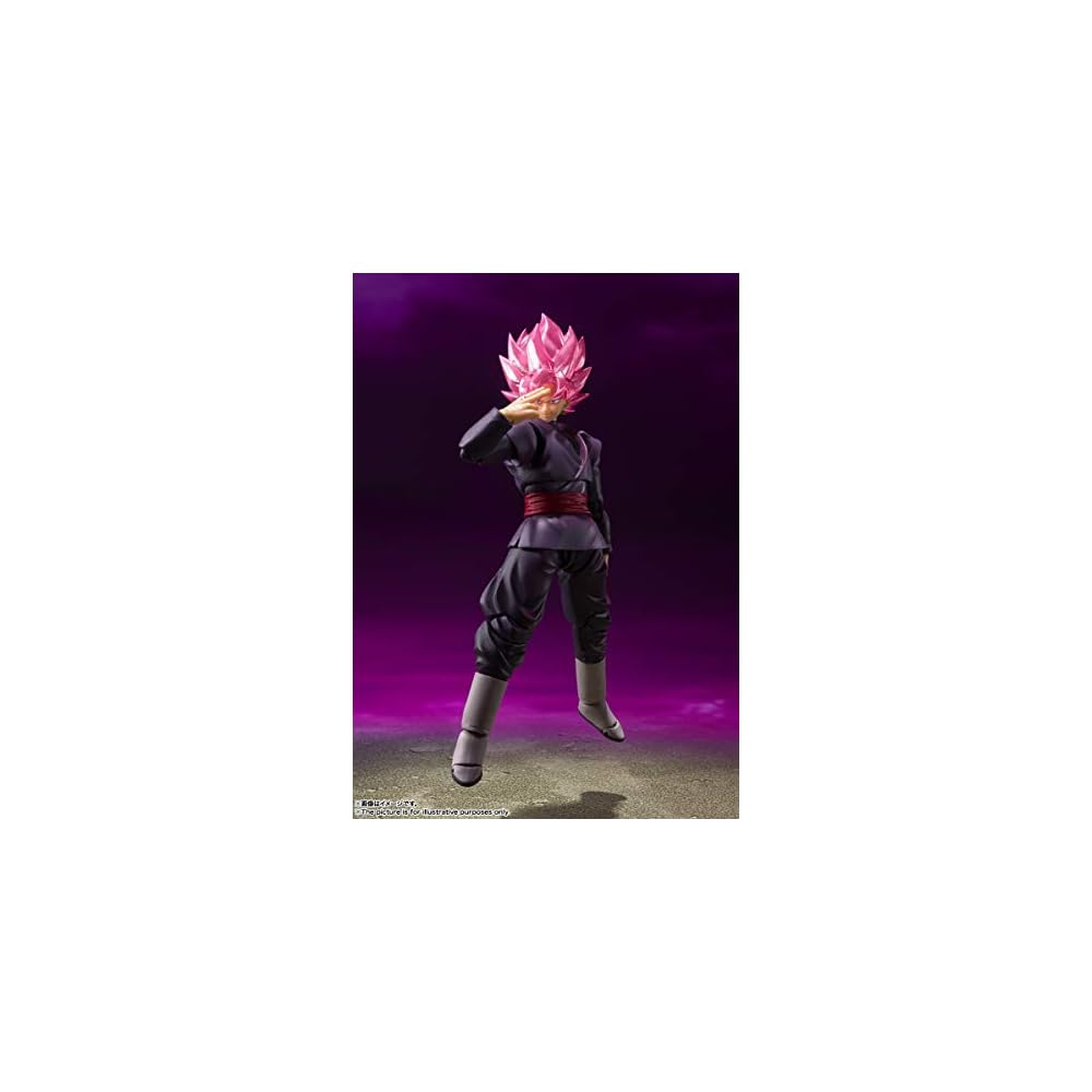 S.H. Figuarts Dragon Ball Series Goku Black Super Saiyan Rose 140mm PVC ABS Painted Action Figure