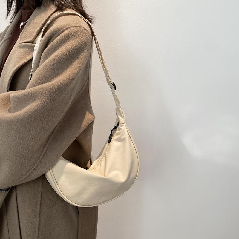 Orange Canvas Crossbody Bags for Women Fashion Handbags Casual Hobos Chest Bag Pouch Student Shoulder Cross Bag