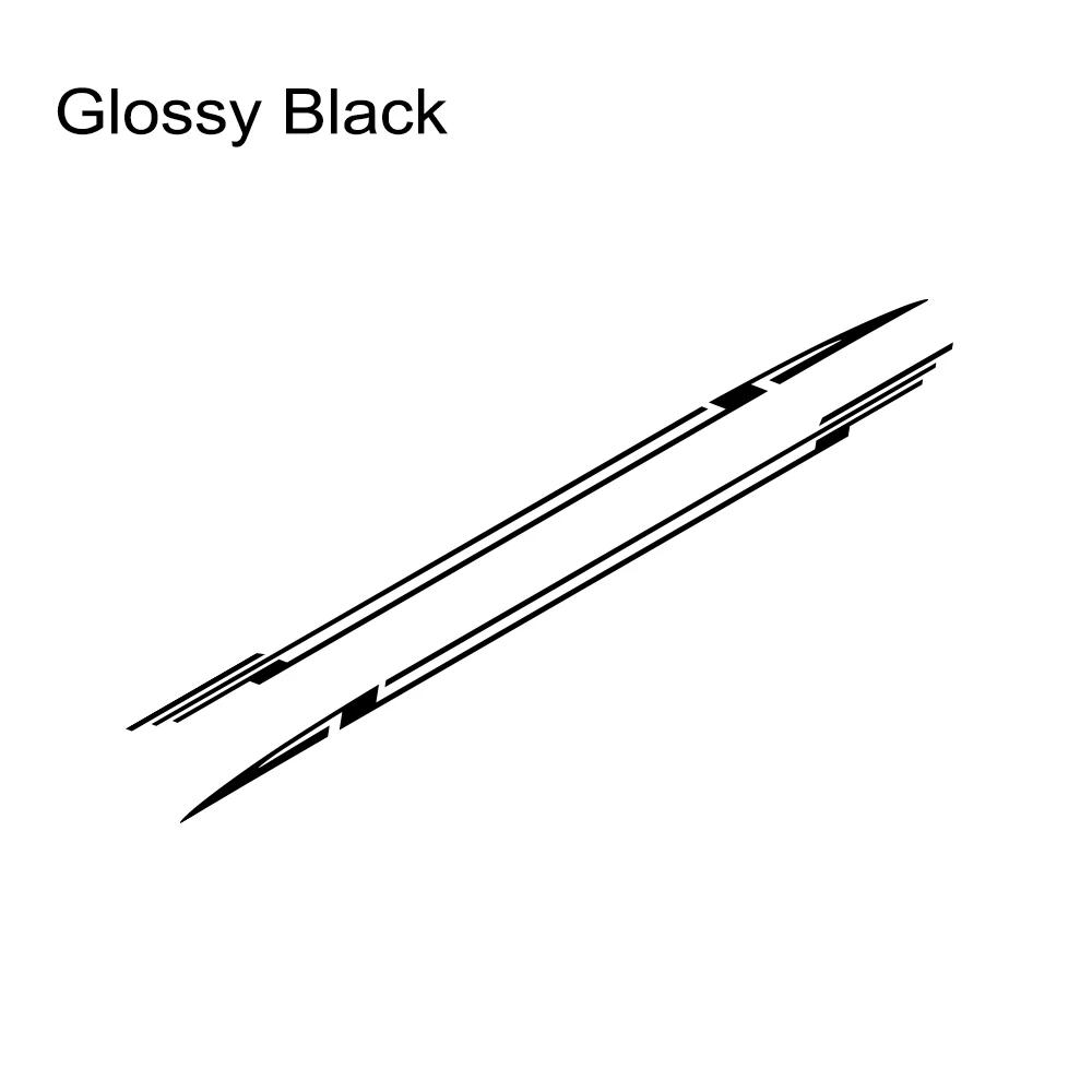2PCS Car Door Side Skirt Stripes Stickers Z-Shape Sport Styling Vinyl Decals Car Decoration Accessories For Opel Corsa C E F D