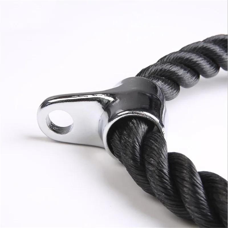 Gym Accessories Fitness Tricep Rope Cable Pull Down Rope Exercise Equipment Weights Handles Workout Muscle Training for Fitness