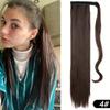 22 Inch Long Straight Ponytail Extensions Synthetic Fiber Hair Extensions Wrap Around Straight Ponytail Extensions For Women Hair Accessories