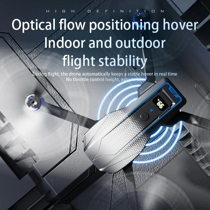 MX06 Faltbare professionelle Drohne, hochauflösender Weitwinkel-Hubschrauber mit sechs Achsen und Gyroskop, Geschenke für Kinderspielzeug mit Warnung vor niedrigem Stromverbrauch