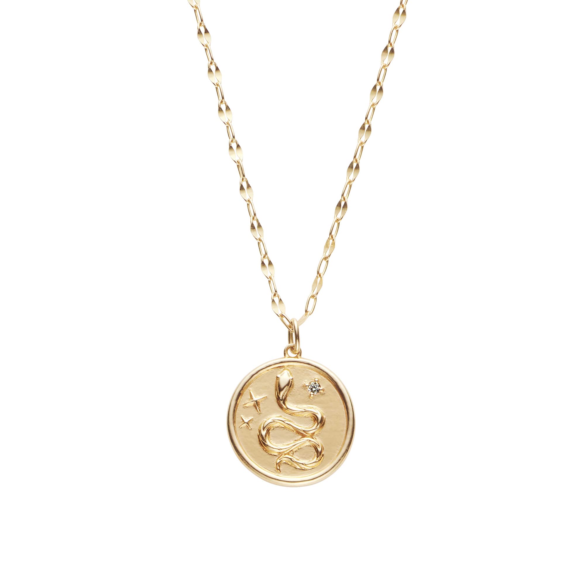 

Necklace K10 Snake Coin AJVN155545DI [Vendome Aoyama] [Official]