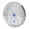 Rundes Thermometer Edelstahl Wasserdicht Hitzebeständig Thermometer Hygrometer für Außen Ohne Halterung