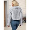 Women's Autumn and Winter New Imitation Fur Jacket Top, Women's Artificial Fur Short Plush Jacket