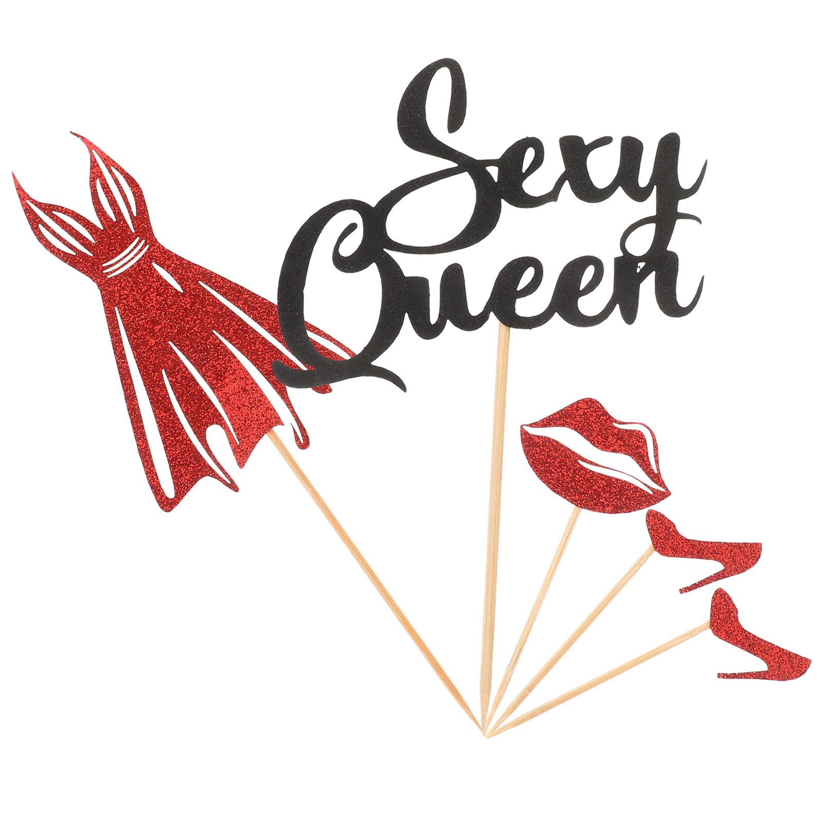 

Украшения для кексов на мальчишник Высокие каблуки Забавный выбор Украшения для курочки Малыш 8.2x3.3cm чёрный