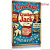 Cracker Jack Tin Sign  A Prize In Every Box Humorous Home IndoorOutdoor Decor Colorful Metal Wall Art with Sailor
