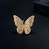 New Sight New Fashion Brand Jewelry Zirconia Butterfly Engagement Rings for Women Gift Adjustable Open Wedding Rings