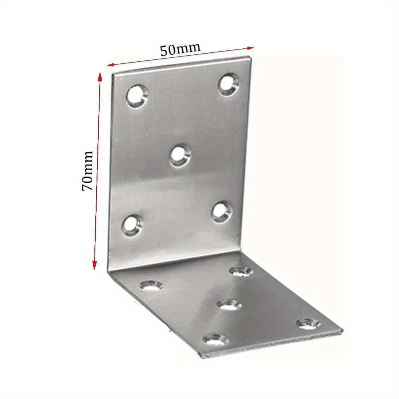 8 buc. Suporturi de colț Colțuri de colț Tip L Cod de colț din oțel inoxidabil gros Suport pentru raft de 90 de grade Cod de legătură pentru mobilă Zilnic