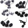 AkNebriax 20-Piece Replacement Microphone Sponge for Intercom Headsets, Noise Reduction, Black Windscreen, Microphone Sponge Caps for Noise Reduction,