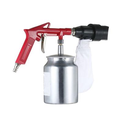 Pneumatic Air Sand Blaster 2.5bar 450ml Sandlasting Spray Gun Tool 1/4inch Air Sandblasting Gun with 4 Nozzle for Removing Rust