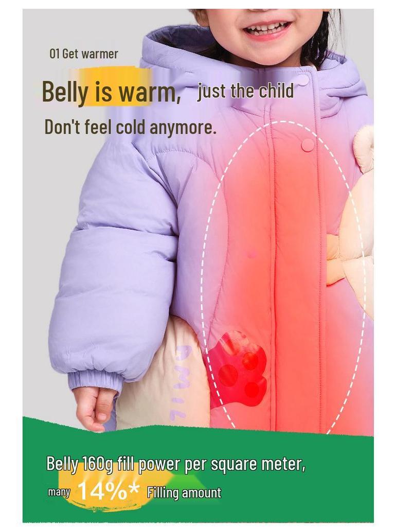 2025 Winter Mid-Length Down Jacket for Girls - Triple-Proof, 90% White Duck Down