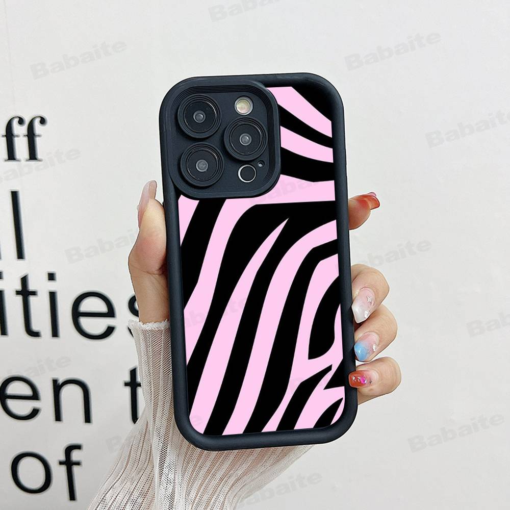 Zebra Pattern Art Phone Case For IPhone 17 16 15 14 13 12 11 Pro Max Anti Drop Soft Cover