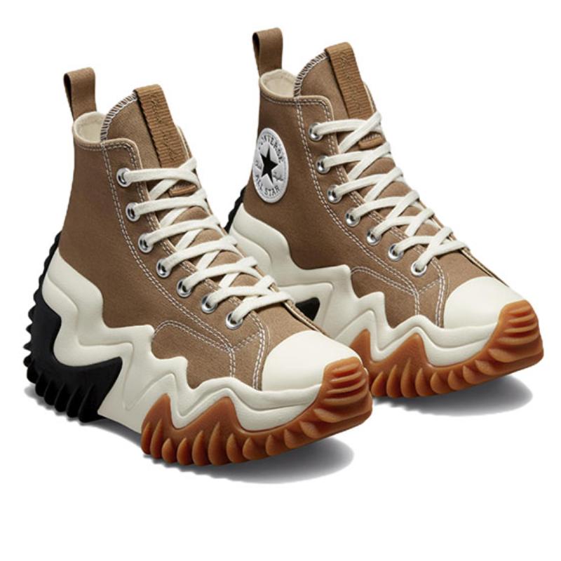 Converse Run Star Motion Mode Vintage High Top Espadrilles Unisex Braun