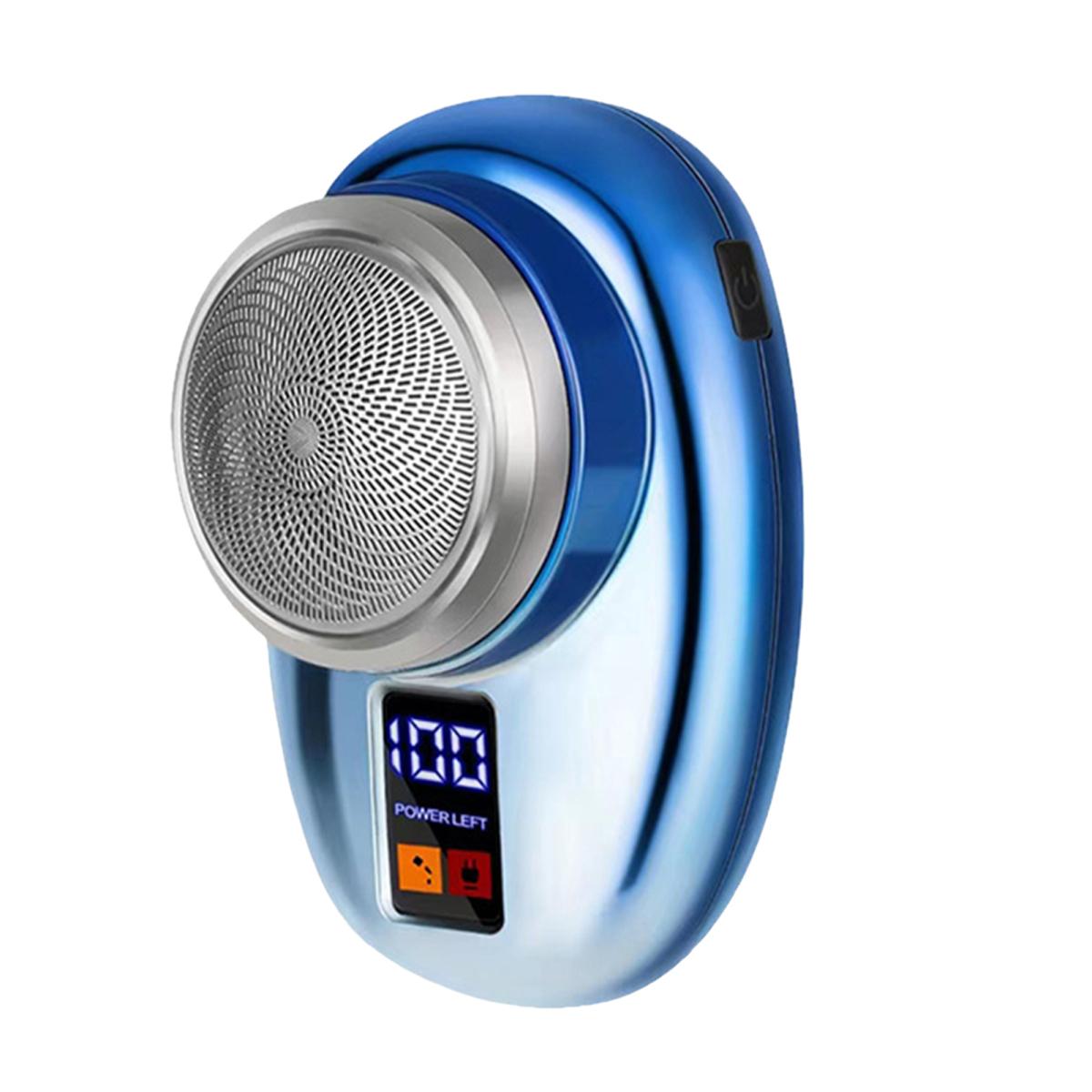 

Мини-электробритва с цифровым дисплеем Type-C, перезаряжаемая, водонепроницаемая, для влажного и сухого бритья, портативная, для путешествий, бритва для мужчин, триммер для бороды, инструмент для удаления волос синий