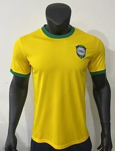 Brazil home jersey retro series 1970-2014 away player version football jersey 2026 World Cup S
