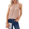 2024 Summer Sequin Halter Vest: Women's Sexy Solid Color Micro-Elastic Camisole
