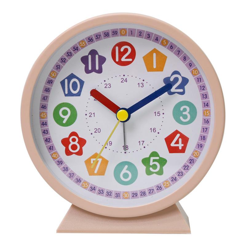 

4,5-дюймовый аналоговый будильник, маленькие настольные часы в стиле ретро на батарейках, тонкие металлические настольные часы с подсветкой для гостиной, спальни, прикроватной тумбочки, полки