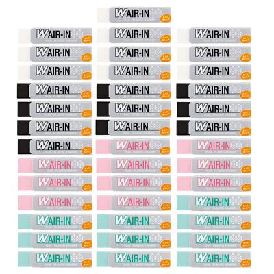 Plus Double More 40 X 10 Air-in Eraser, Reliable, Assorted, 16g, Erasers, ER-060WN-4P, 36-946