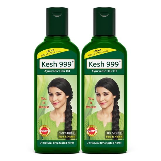 Kesh-999 Ayurvedic Hair Oil | Anti Hairfall Oil |Hair Growth Oil With 24 Natural Herbs Extract | Daily Hair Oil (Pack Of 2)