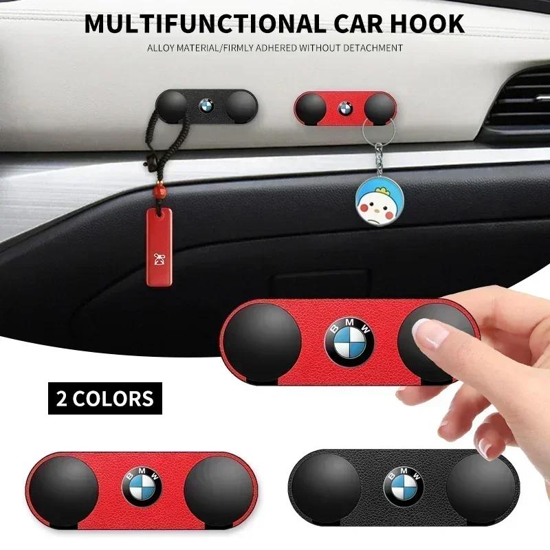 2025 For BMW Car Sticky Hook USB Cable Double-Hook Organizer Car Accessories For BMW 5 7 X3 X4 X5 X6 F Series F01 F02 F10 F12 F1