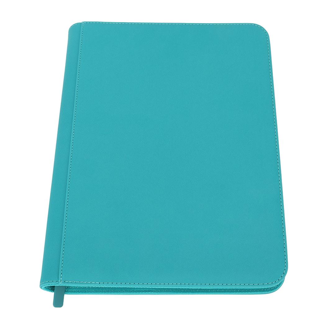 9 Pockets Card Binder Zipper Fully Enclosed PU 360 Side Loading Pocket Trading Card Album Folder for Card Collection