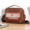Men's Genuine Leather Crossbody Messenger Bag Luxury Designer Shoulder Bag Casual Travel Handbag Multi-pocket Organizer