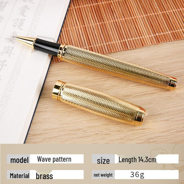 Brass Signature Ballpoint Pen Elegant Business and Graduation Gift, Ideal for Students and Professionals