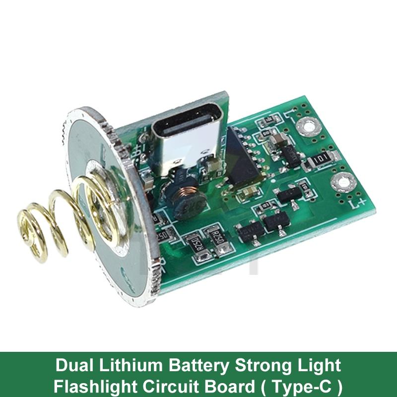 DIY Flashlight Control Main Board Brightness Adjustable Charging Protection Board with Switch 15W~20W LED Driver Control Board