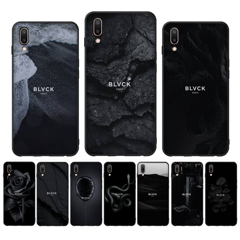 

Черный чехол для телефона Blvck Flower для Redmi 8 9 9A для Samsung J5 J6 Note9 для Huawei NOVA3E Mate20lite