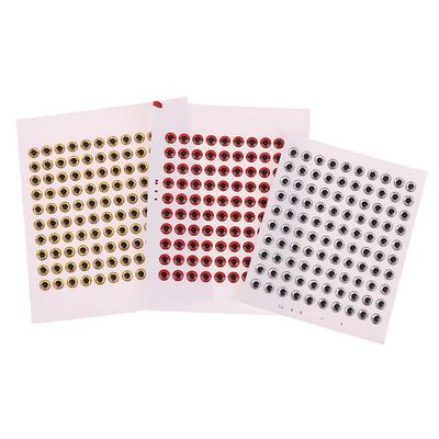100Pcs Fishing Lure Eyes Holographic Fly Tying Fishing Bait Sticker 3D 3/4/5/6Mm Diy Artificial Fish Eyes Bait Fish Eyes Sticker