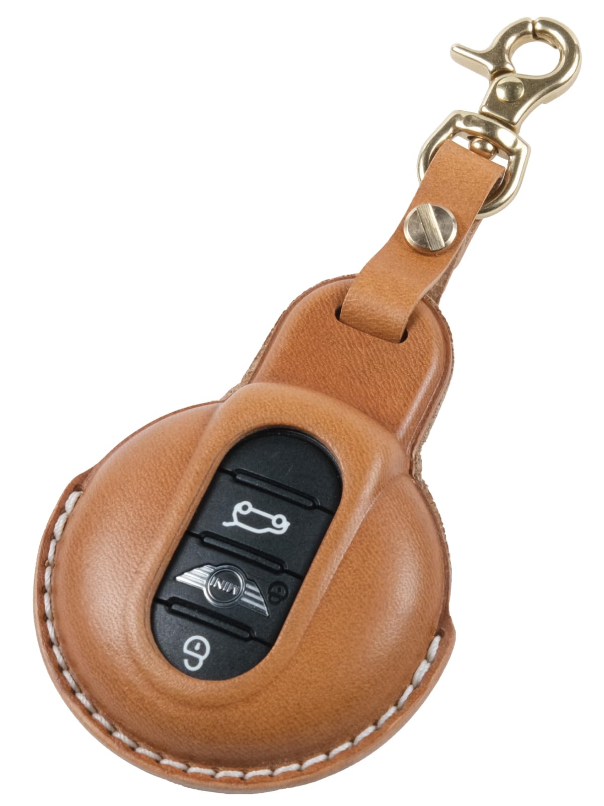 

[Пригодный для использования] Чехол для ключа Mini Cooper, Чехол для ключа MINI, Держатель для ключей, Крышка для ключа, Премиум Натуральная Just fit