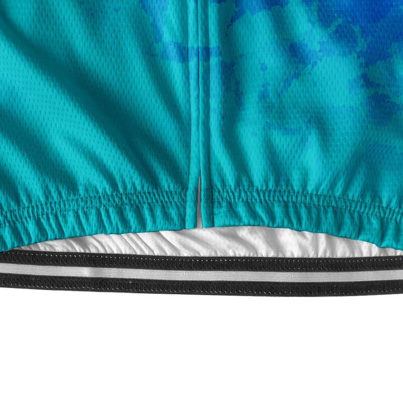 Mens Slim Fit Short Sleeve Cycling Jersey 3D Digital Print Breathable Quick Dry Performance Sportswear