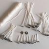 Craft 100Pcs Handmade Metal DIY Holder Stand Base Wick Tabs Candle Wick Sustainer