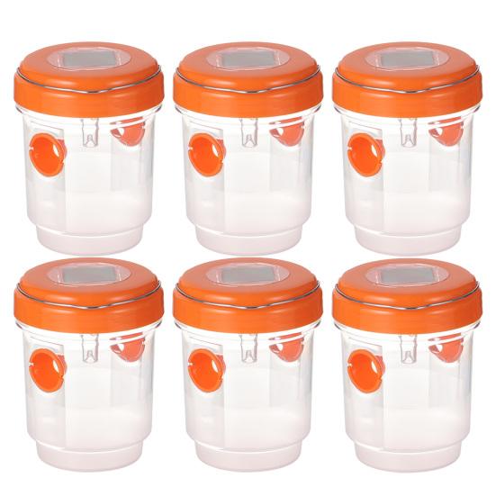 Hanging Wasp Trap Reusable Fruit Fly Trap Eco-friendly Detachable Plastic Hornet Trap with Two Entrances for Garden Orchard Effective Insect Control