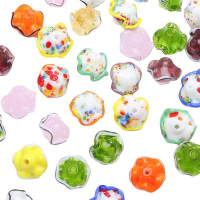 Perline di vetro di cristallo da 17x12 mm, perline distanziatrici sciolte per orlo gonna ragazza giapponese per la creazione di gioielli fai da te bracciale collana
