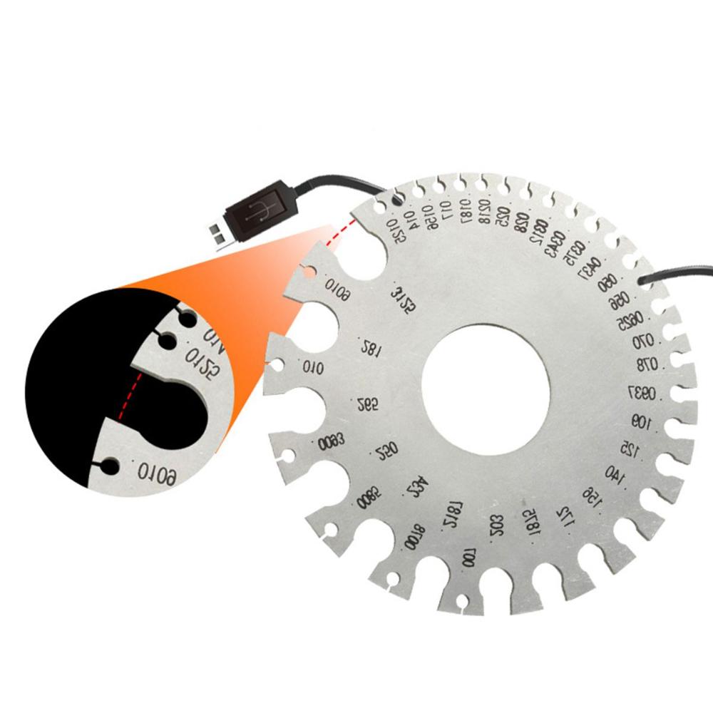 Stainless Steel Anti-rust Wire Gauge Plate Ruler Measuring Tool Thickness Measurement