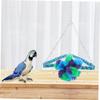 POPETPOP Rope Birds Accessories Cage Triangle Bird Perch Climb The Stairs Toy Parrot Bird Cage Hammock Bird Perch Small Parrot Product Striped Bass